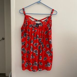 Red Floral Torrid Blouse